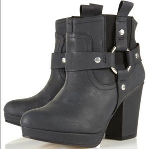 Topshop Moto Harness Boots